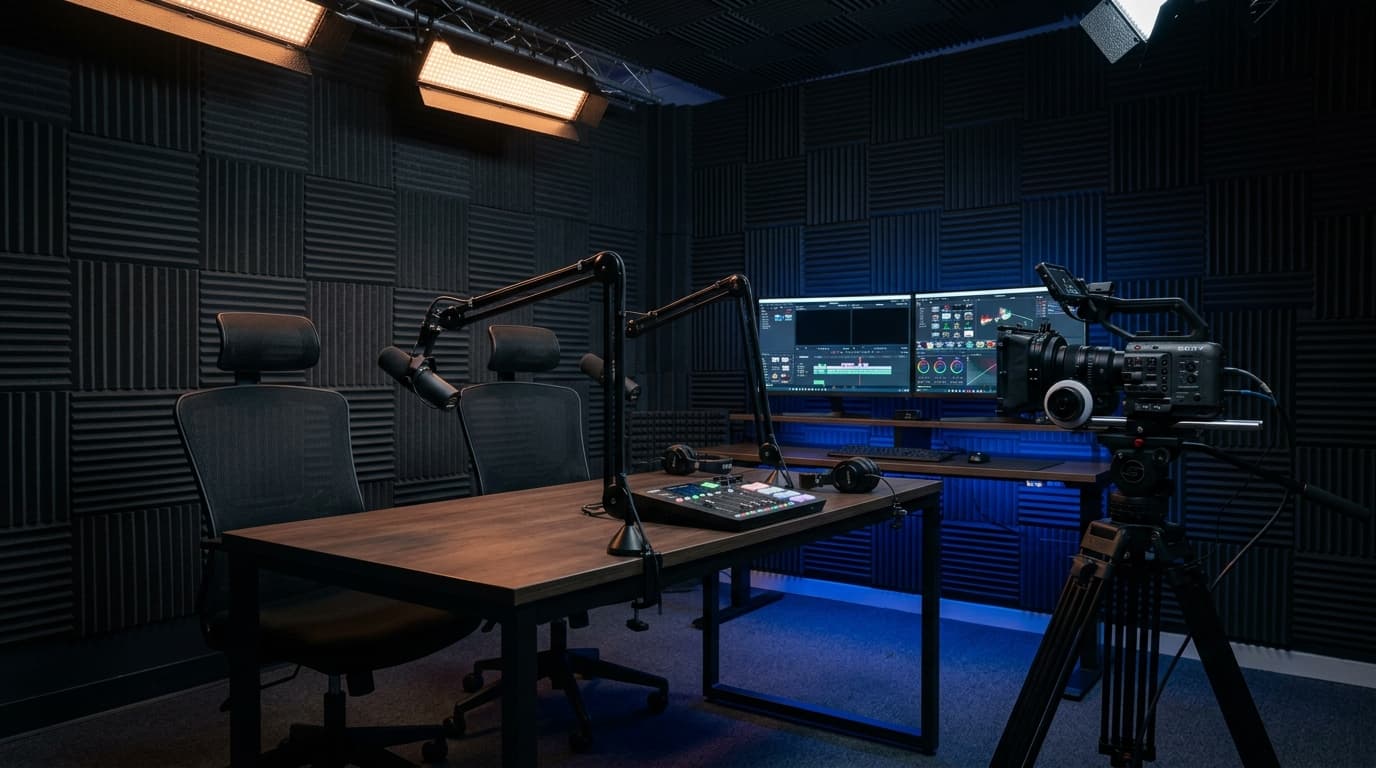 Professional Podcast Studio Setup